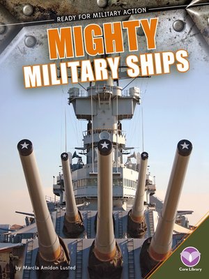cover image of Mighty Military Ships